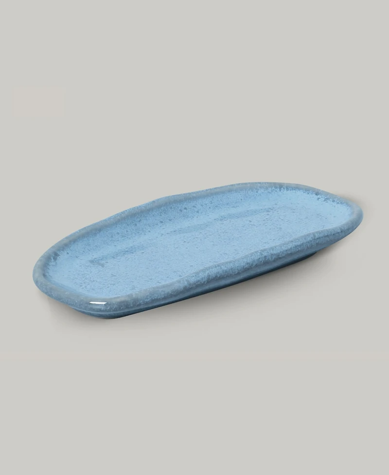 Porto Brasil Stoneware Shallow Oval Platters, Set of 4