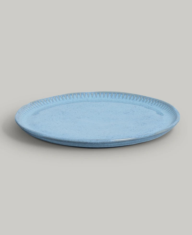 Porto Brasil Stoneware Linhas Dessert Plates, Set of 6