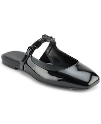 Karl Lagerfeld Paris Women's Zilla Square Toe Mule Flats