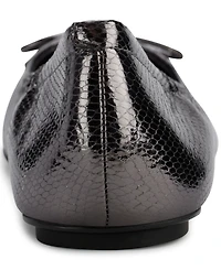 Karl Lagerfeld Paris Women's Velma Almond Toe Ballet Flats