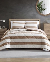 Closeout! Nautica Lawndale Twill Plush 3-Pc. Comforter Set
