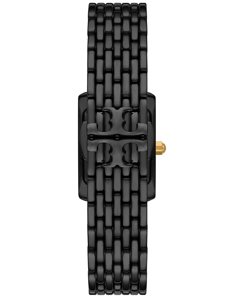 Tory Burch Women's The Eleanor Black-Tone Stainless Steel Bracelet Watch 28mm