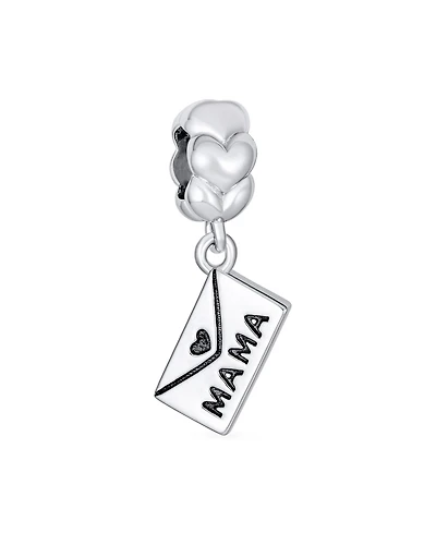 Bling Jewelry Initial Alphabet Bead Charm A-z Heart Mama Dangling for European Bracelet
