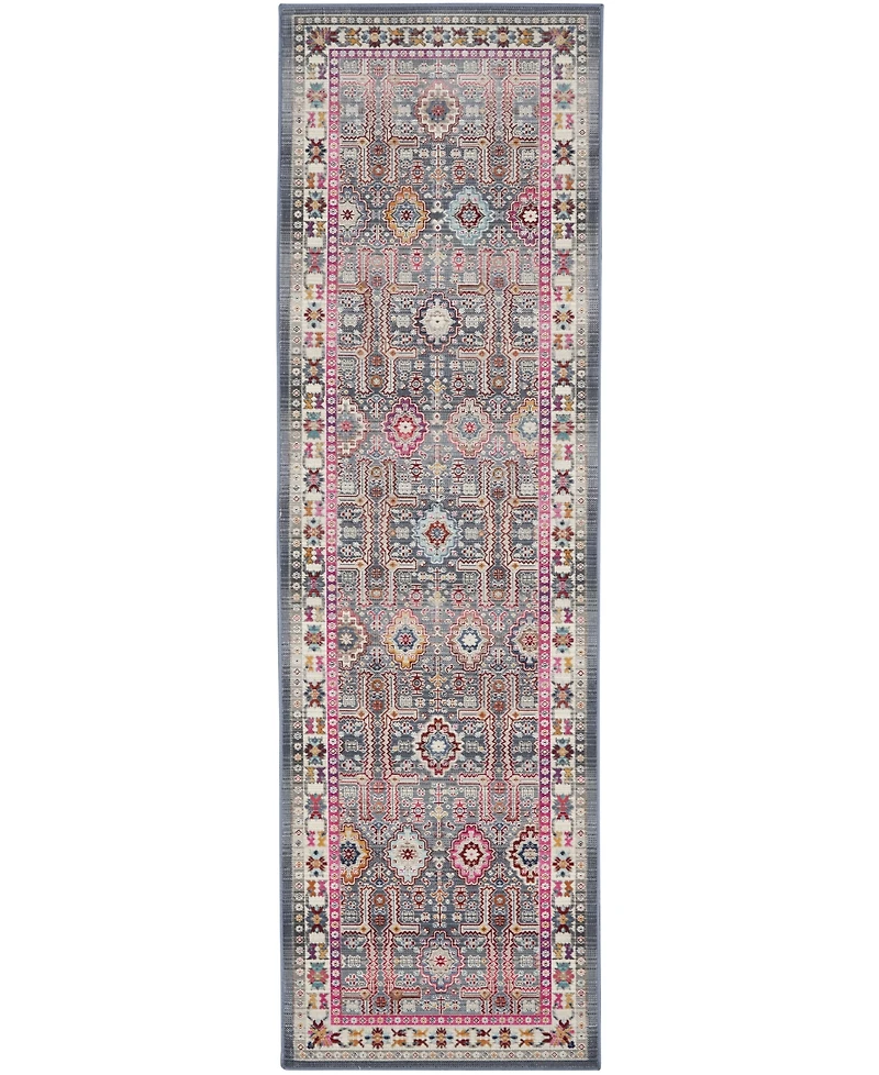 Nourison Home Vintage Kashan VKA05 2'4"x8' Runner Area Rug