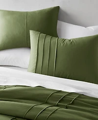 510 Design Porter Pleated 3-Pc. Duvet Cover Set, Queen