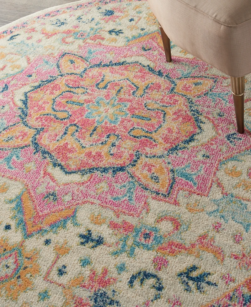 Nourison Home Passion PSN25 5'x5' Round Area Rug