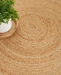 Nourison Home Natural Jute NJT03 4'x4' Round Area Rug