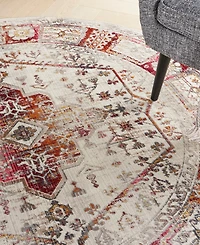 Nourison Home Vintage Kashan VKA08 6'x6' Round Area Rug