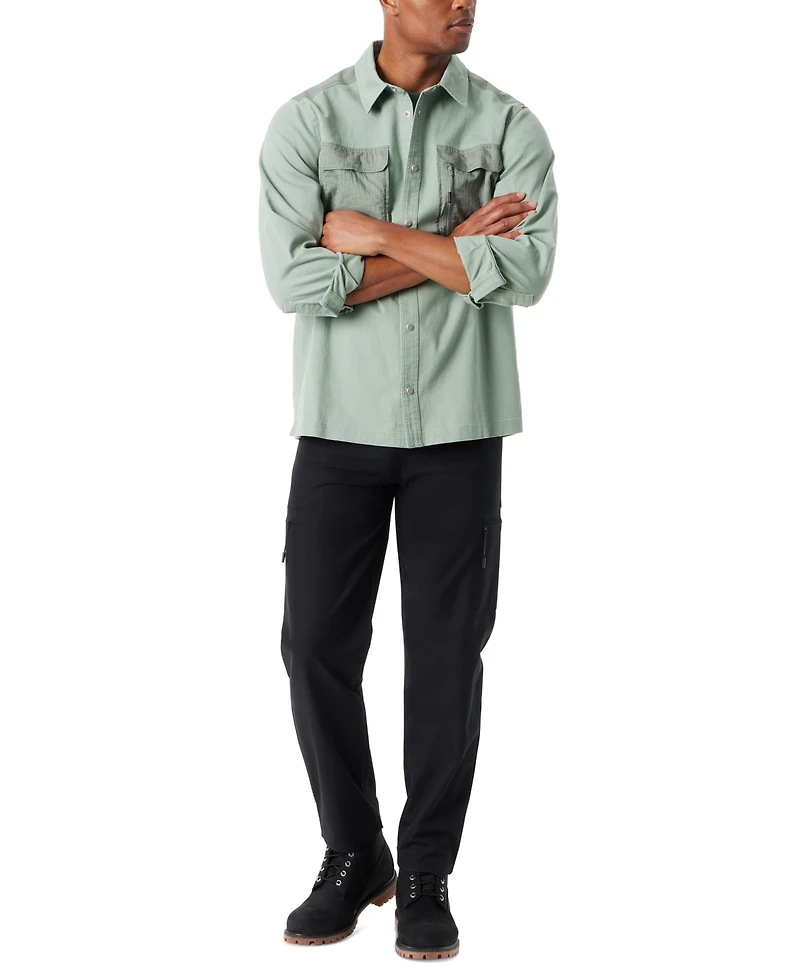 Bass Outdoor Men's Relaxed Fit Camo Worker Shirt Jacket