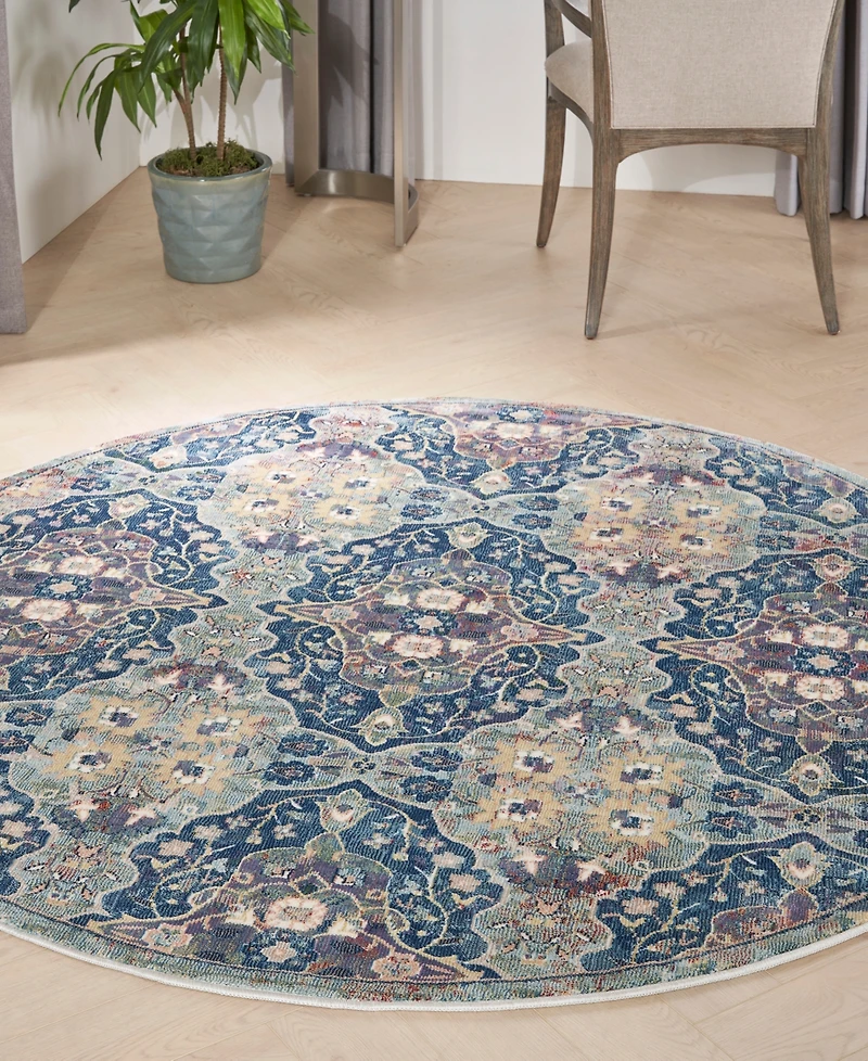 Nourison Home Ankara Global ANR16 6'x6' Round Area Rug