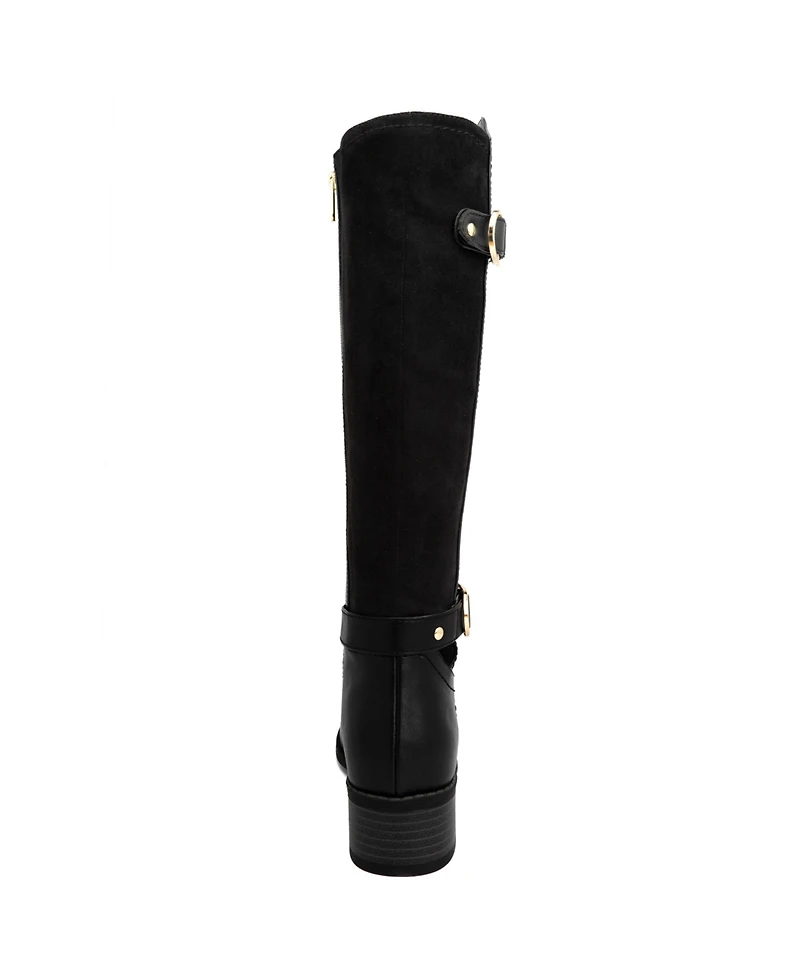 Jones New York Women's Leandraa Wide Calf Knee High Riding Boots