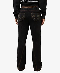 True Religion Women's Washed Old Multi Low Rise Pants