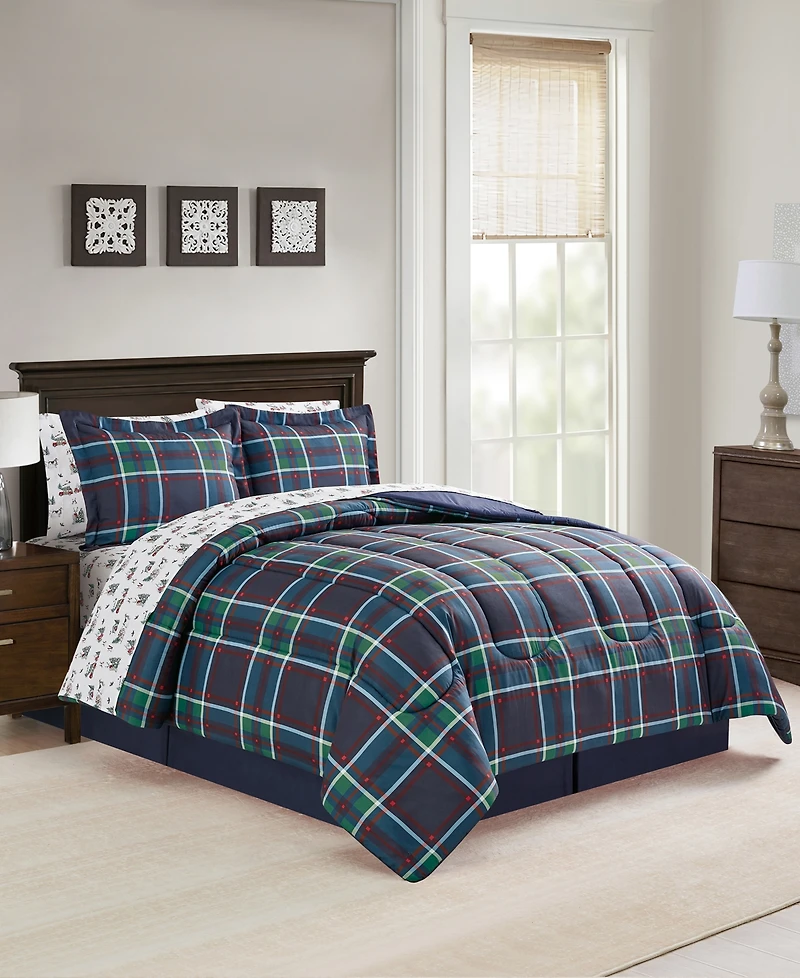 Sunham Holiday Rudolph 8-Pc. Comforter Set, Exclusively at Macy's