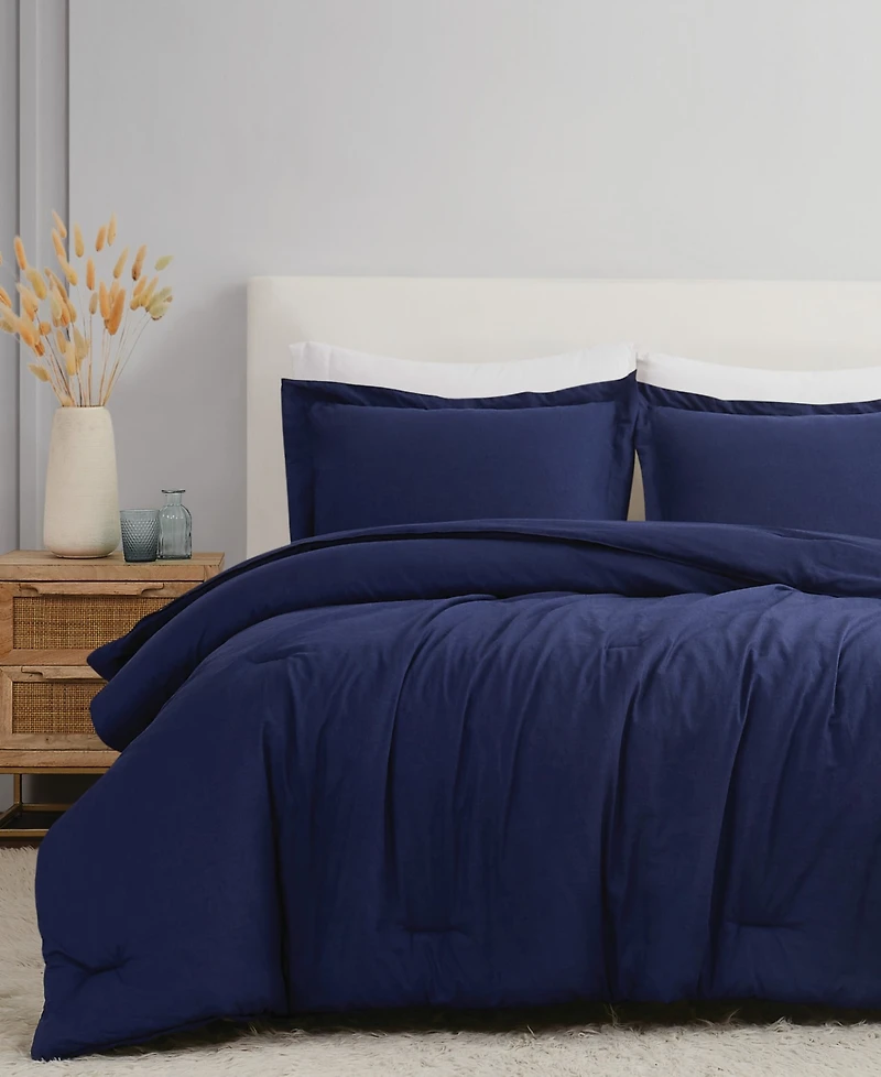 Brookyln Loom 100% Linen Cover 3-Pc. Comforter Set