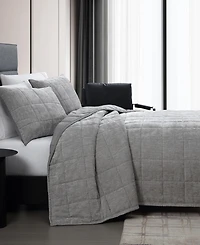 Vera Wang Chenille Box Solid 3-Pc. Quilt Set