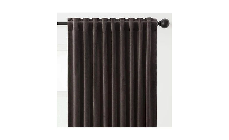 Chanasya Premium 2-Panel Blackout Velvet Curtains