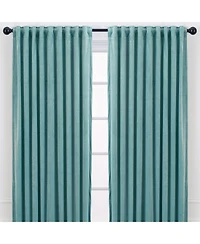 Chanasya Premium 2-Panel Blackout Velvet Curtains - Classy & Solid Drapes for Living Room or Bedroom - 52" x 84" - Charcoal