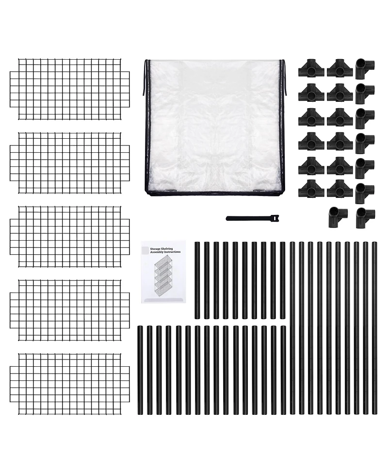 Streamdale 5-Shelf Wire Rack with Cover