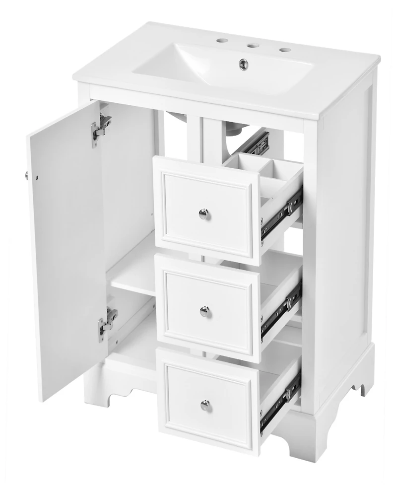 Streamdale 30" Modern Bathroom Vanity with Sink and Mirror