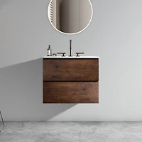 Streamdale 24" Wall Mount Bathroom Vanity with Ceramic Sink