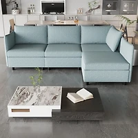 Streamdale Modular Sofa Set with Storage and Sleeper