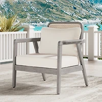 Streamdale Acacia Patio Club Chair with Waterproof Cushion