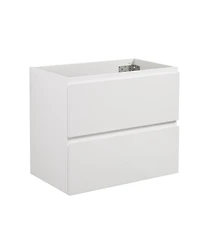 Streamdale 2-Drawer Wall-Mounted Cabinet in White, No Basin