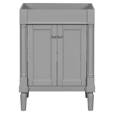 24'' Modern Bathroom Vanity Cabinet with 2 Soft-Close Doors