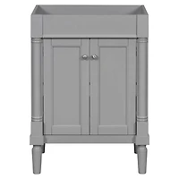 24'' Modern Bathroom Vanity Cabinet with 2 Soft-Close Doors