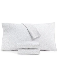 Charter Club 550 Thread Count Printed Cotton 4-Pc. Sheet Set, King, Exclusively at Macy's