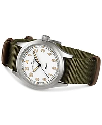 Hamilton Men's Swiss Khaki Field Green Textile Strap Watch 38mm