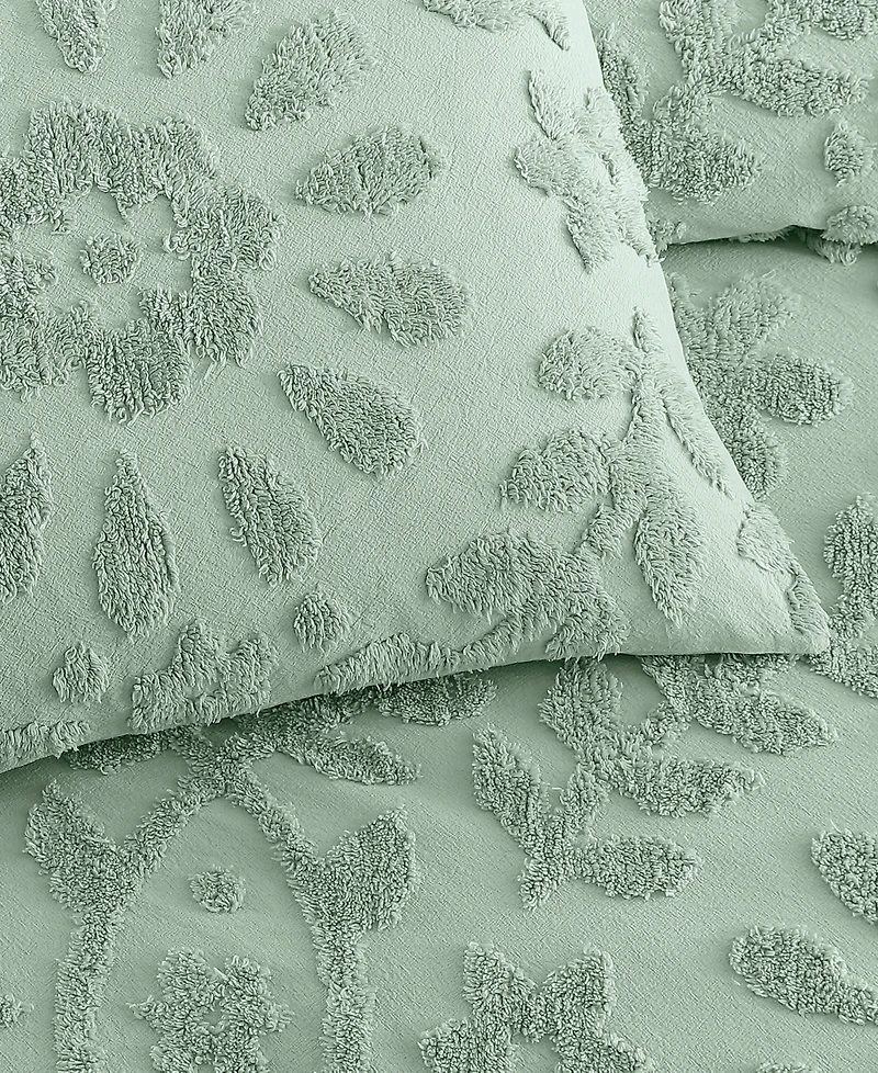 Peri Home Chenille Laurel 3-Pc. Duvet Cover Set, Full/Queen