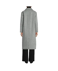Lands' End Women's Insulated Double Breasted Wool Coat
