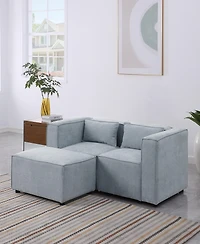 Streamdale Furniture Ultra-Cozy Chenille Sofa: Customizable Comfort, Sleeper Bed, and Ottoman