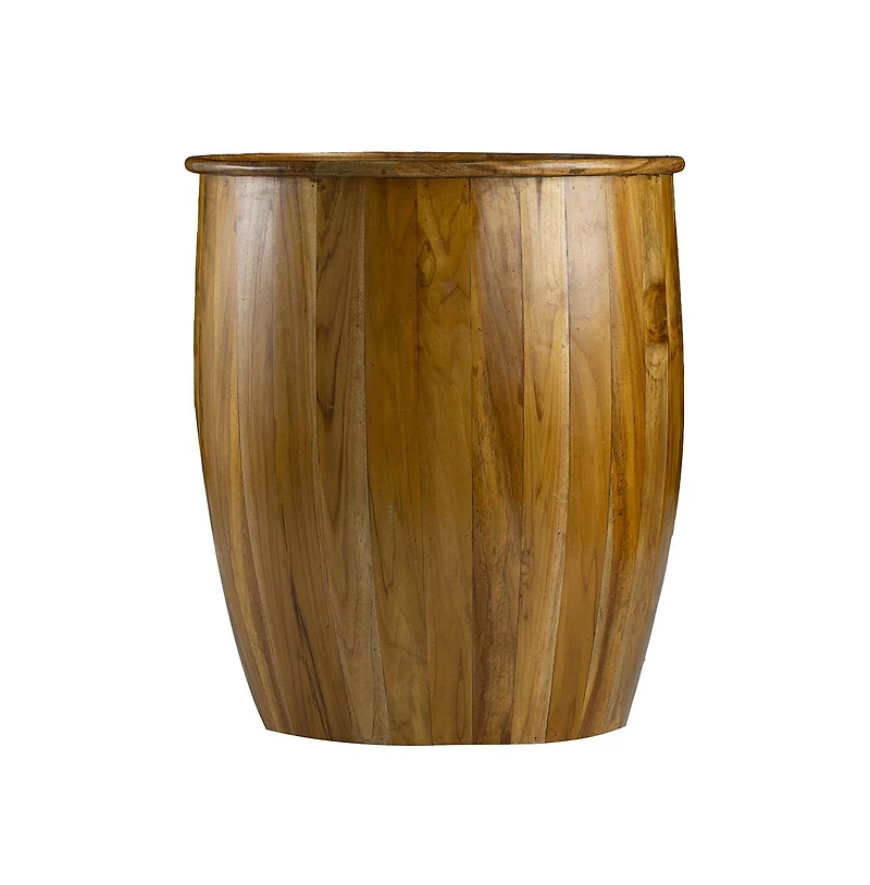 Streamdale Furniture 22x22x25" Drum Side Table With Tray Style Top