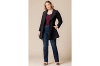 Kiyonna Plus Juliette Satin Trim Coat