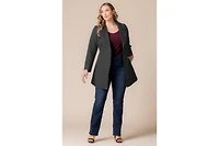 Kiyonna Plus Juliette Satin Trim Coat