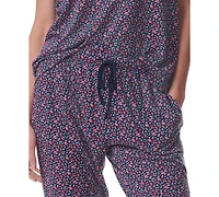 Tommy Hilfiger Women's Printed Short-Sleeve Tee & Jogger Set