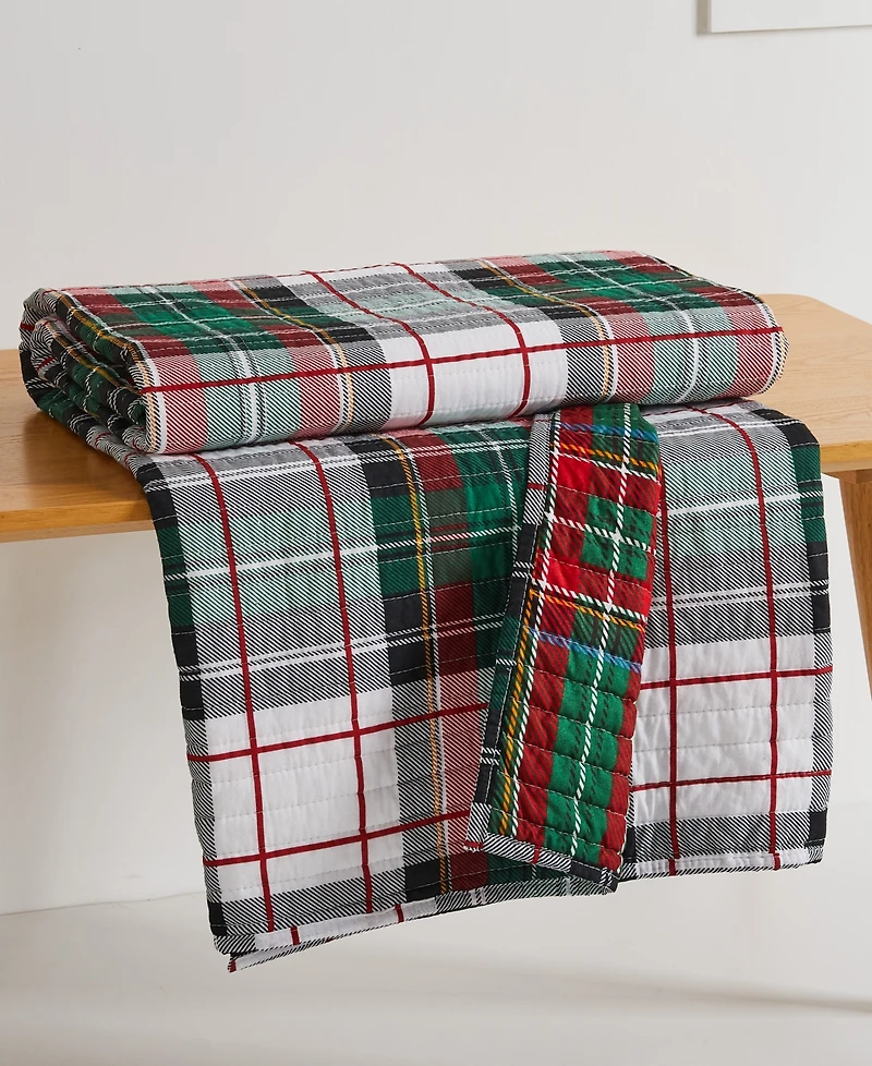 Levtex Spencer Plaid Reversible Quilted Throw, 50" x 60"