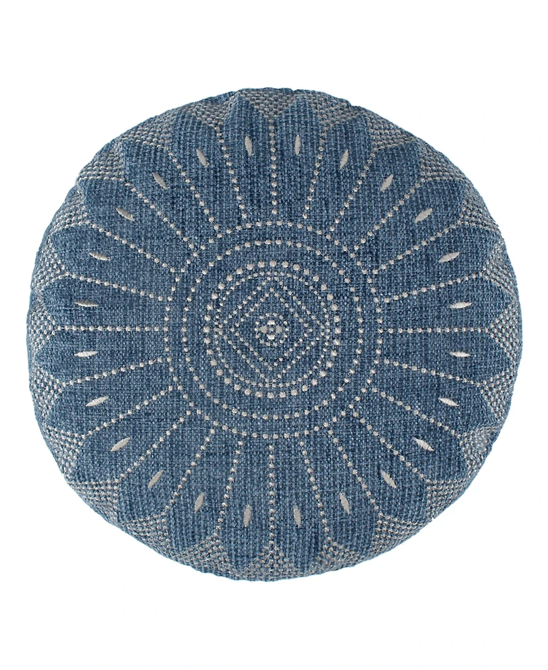 Levtex Adare Embroidered Decorative Pillow, 16" Round