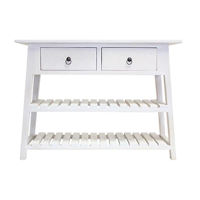 Streamdale Furniture 14x40x30" Mahogany Wood Console Table