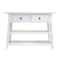 Streamdale Furniture 14x40x30" Mahogany Wood Console Table