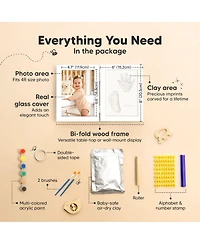 Rune Baby Hand and Footprint Kit Frame, Shower Gifts for Girls, Boys, Newborn Makers