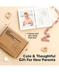 Rune Baby Hand and Footprint Kit Frame, Shower Gifts for Girls, Boys, Newborn Makers