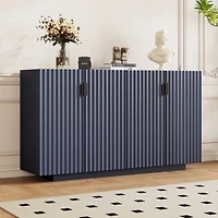 Streamdale Navy Sideboard with Adjustable Shelves and Copper Handles