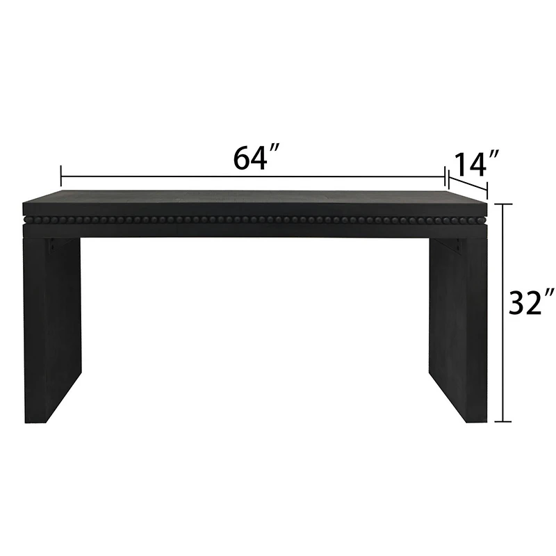 Streamdale Wood Console Table/Desk with Beads