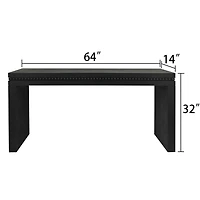 Streamdale Wood Console Table/Desk with Beads
