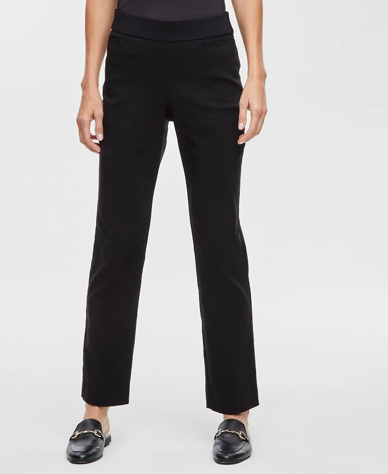 Jm Collection Women's Tummy Control Pull-On Slim-Leg Pants, Exclusively at Macy's