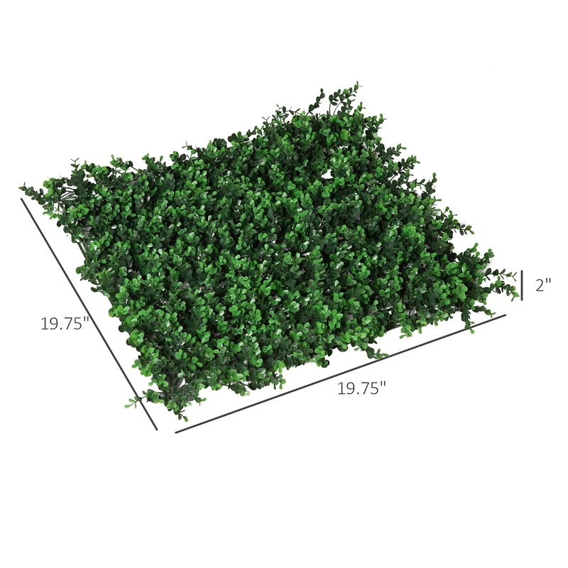 Grass Wall Panels, 20" x 20" Artificial Grass Wall Decor, Greenery Backdrop Panels Wall for Outdoor, Indoor, Garden, Fence, Backyard, Fresh