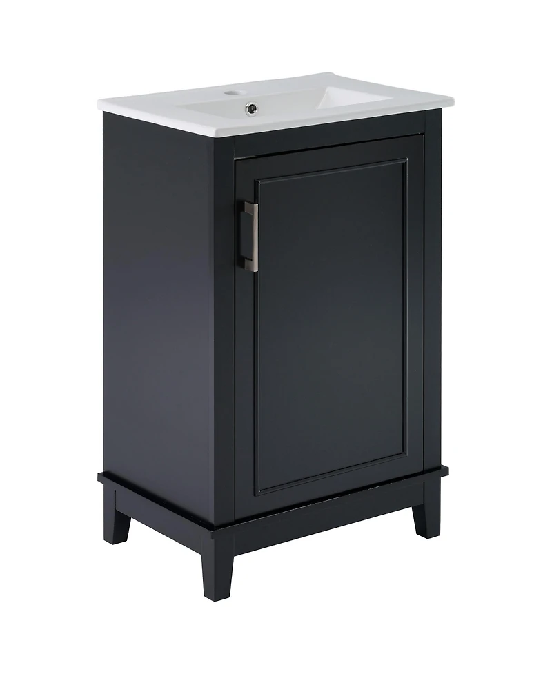 Streamdale Modern Bathroom Vanity with Ceramic Basin (20x15.5x33.3")